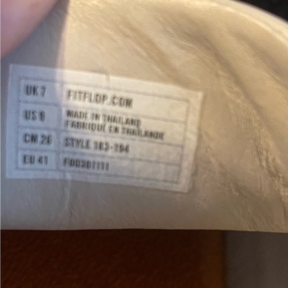 Fitflop leather‎ beige sneakers lace up size 9 - Picture 10 of 10